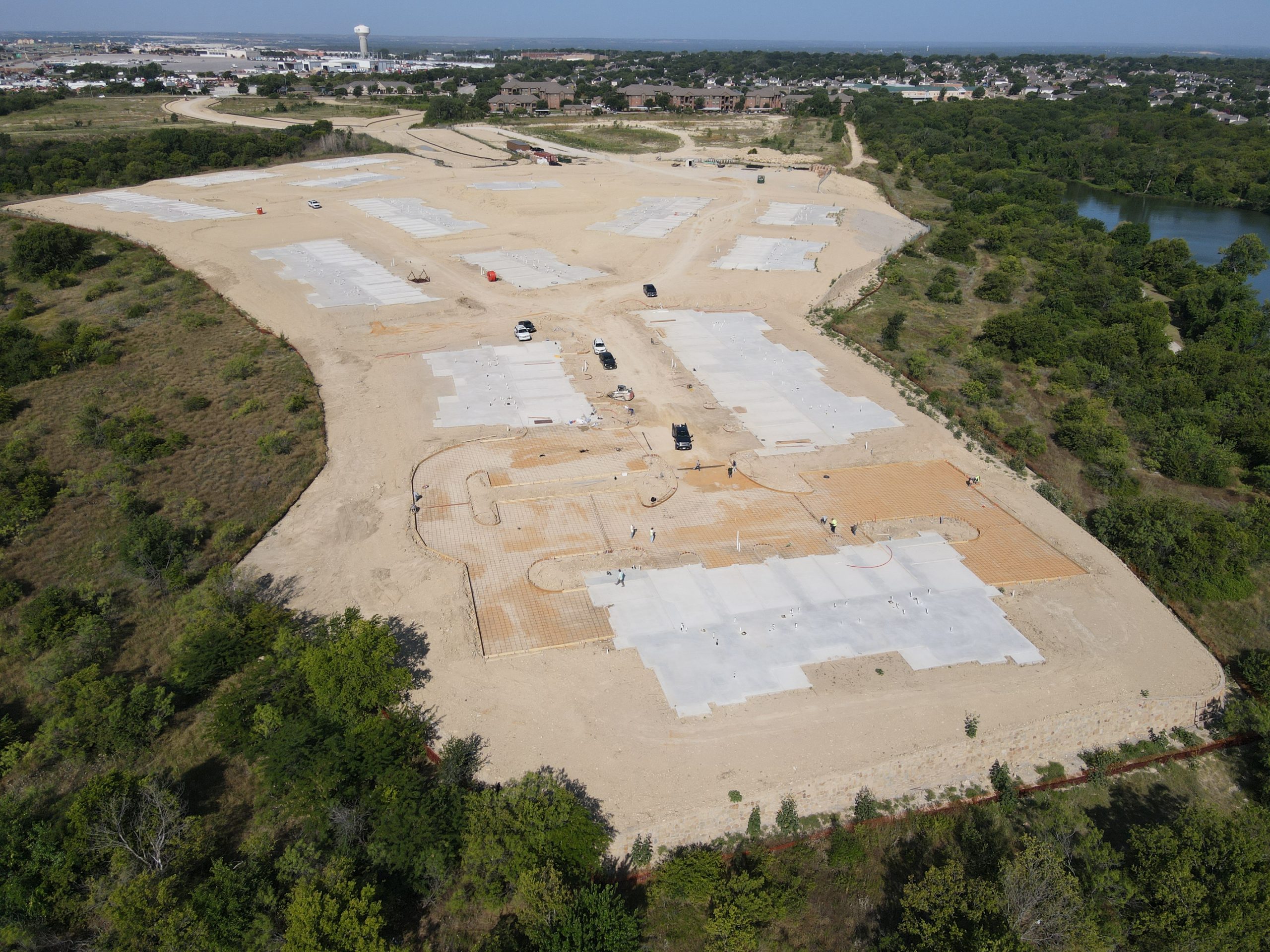 Mansions at Marine Creek - Foundation Work