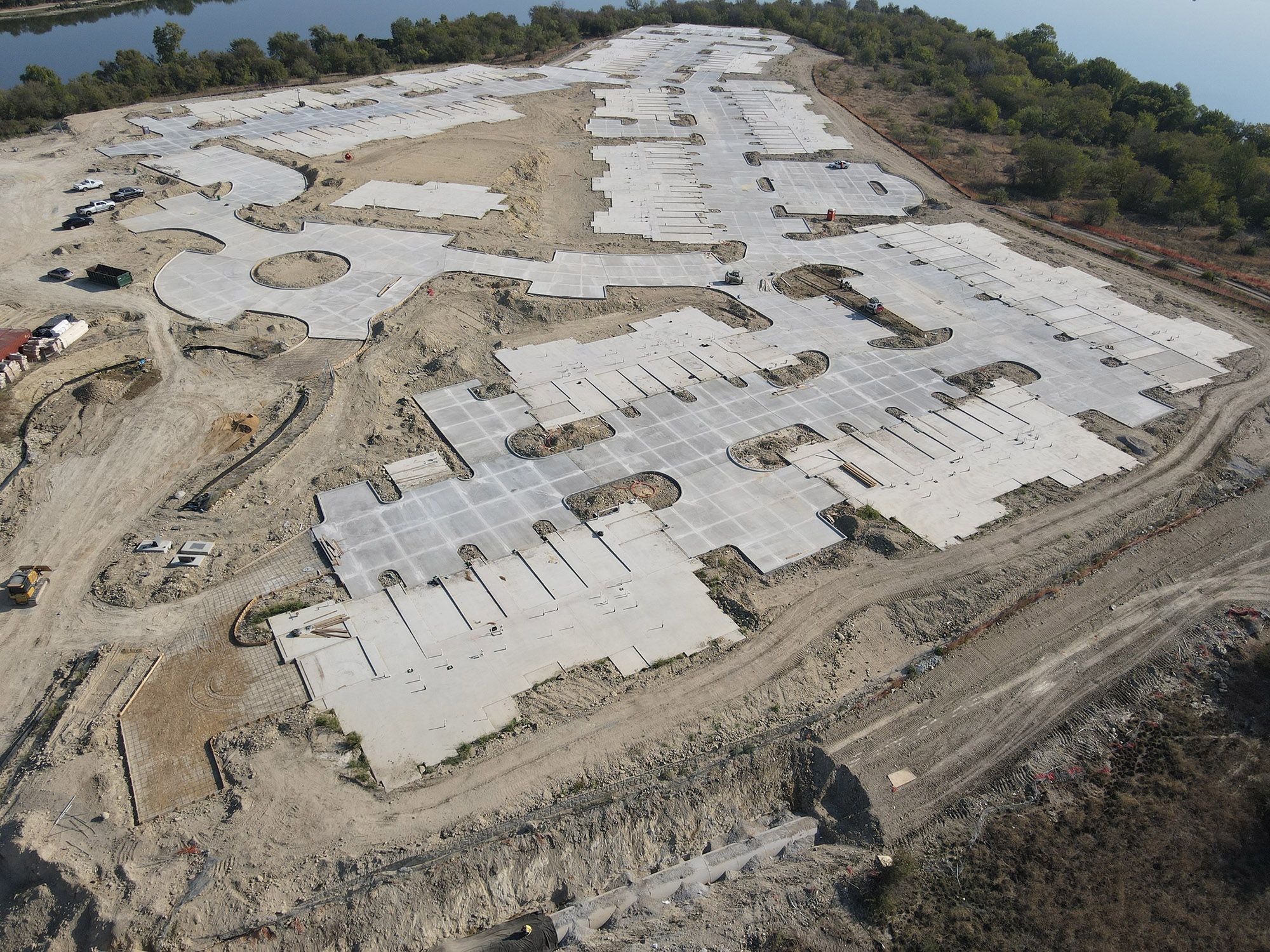 Mansions at Marine Creek foundation work