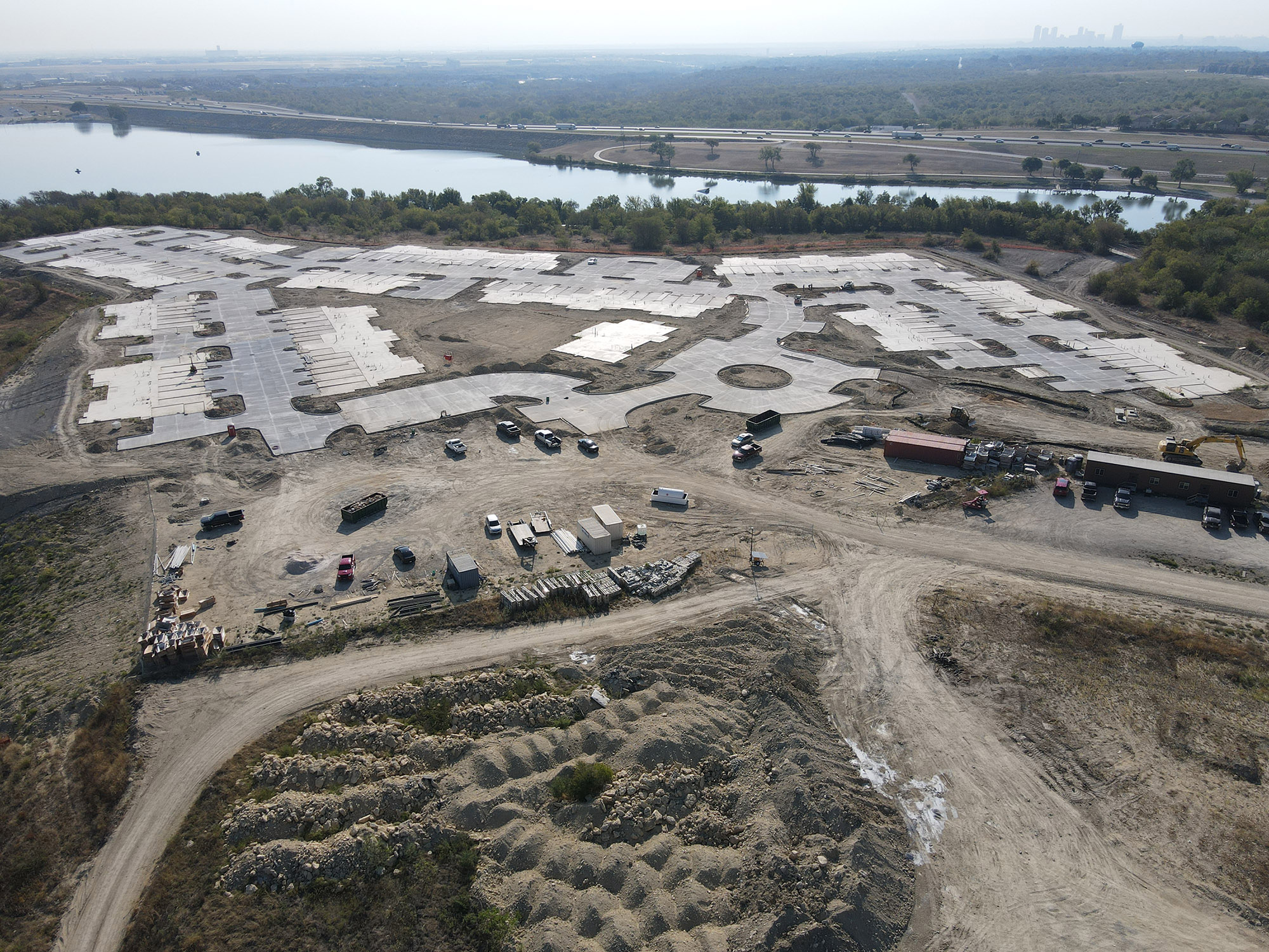 Mansions at Marine Creek foundation work