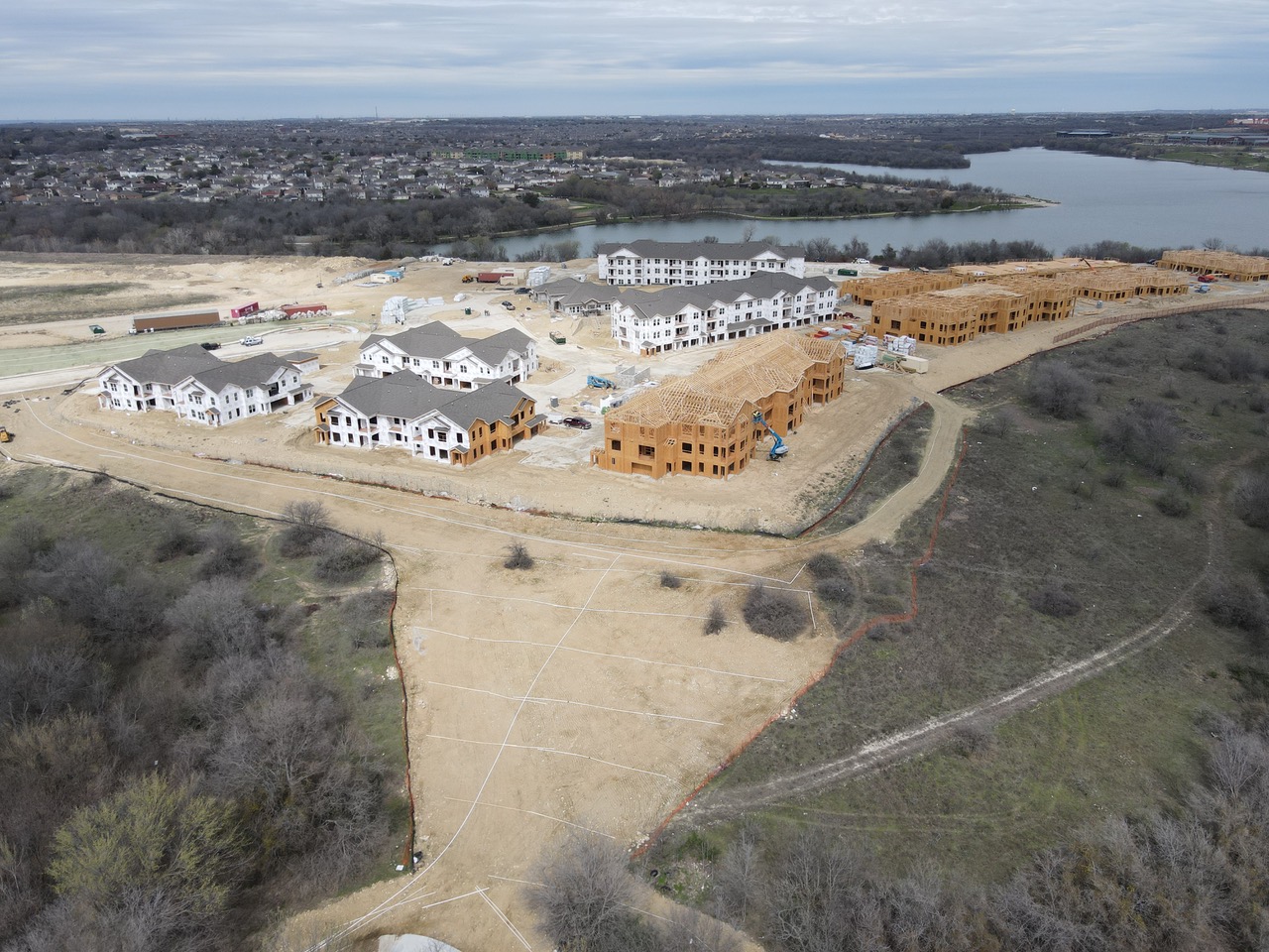 Mansions at Marine Creek foundation work