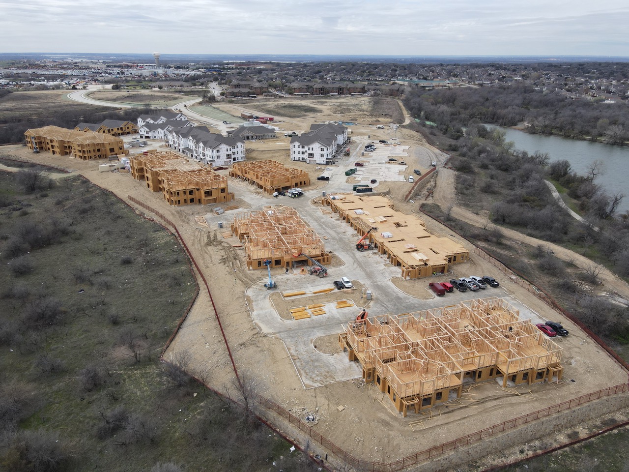 Mansions at Marine Creek foundation work